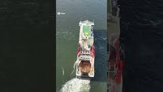 New CalMac ferry sets sail in first sea trial after six year delay #news #stvnews #ferry