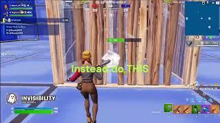 How to take someone's wall in Fortnite. #Fortnite #Building #sweaty #CaptainZJ13