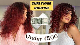 How to Rock Your Curls on a Budget in 2024! Affordable Curly Hair Routine Under Rs 500 ‍️