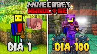 Sobreviví 100 Días en MINECRAFT HARDCORE 1.21