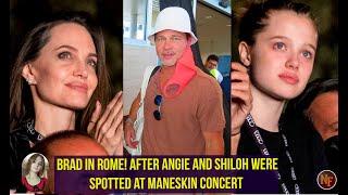 Family Reunion? Brad Arrived In Rome Shortly After Angelina Jolie & Their Kids Take Over The Town