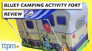 Indoor/Outdoor Play with the Bluey Camping Activity Fort!