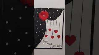 DIY new year greetings card paper craft | crafterjyoti | handmade beautiful card |