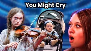 Homeless 16-Year-Old Sings Violin Song for Her Baby Brother, Brings Judges to Tears!