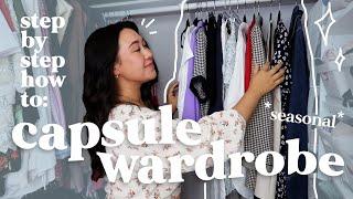 Build my SPRING 2024 CAPSULE WARDROBE with me!  step by step process + tips