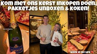 KOM MET ONS KERST INKOPEN DOEN, PAKKETJES UNBOXEN & KOKEN! | Joyce Rikken