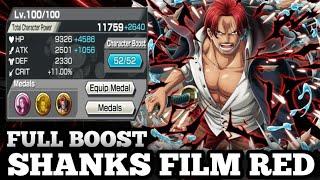 SHANKS FILM RED FULL BOOST GAMEPLAY | ONE PIECE BOUNTY RUSH | OPBR