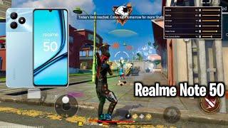 Realme Note 50 Free fire Sensitivity Setting | Realme Note 50 Free fire Headshot Setting