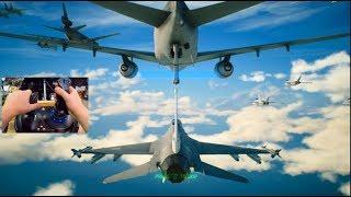 Ace Combat 7 - REFUELLING MID AIR MISSION w/Thrustmaster Flight Stick!