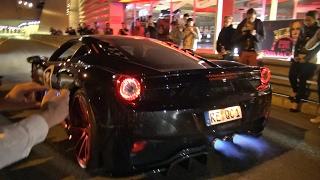 Ferrari 458 Italia w/ Straight Pipes Exhaust Shooting FLAMES!!