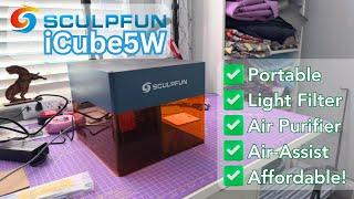 An Affordable and Portable Diode Laser? Let's Test the Sculpfun iCube5W!