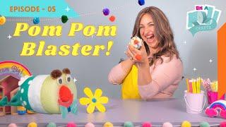 Fun Easy pool noodle pom pom launcher / blaster / shooter