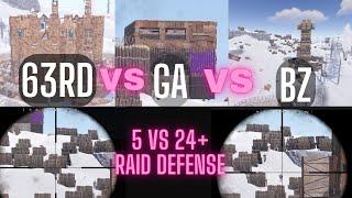 Rust RAID DEFENSE 63RD VS BZ Rustoria Meduim FT GA - 5 vs 24