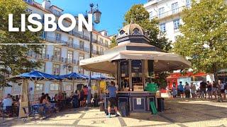 Camoes Square in Lisbon PORTUGAL 