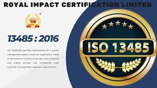 Medical Device Quality Management System #isocertification #13485 #royalimpactcertificationltd