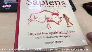 Khui hộp quyển sách : Sapiens -Lược sử về loài người bằng tranh  - tập 1 | Omega+