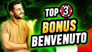 i 3 migliori Bonus di Benvenuto per giocare nei Casinò Online 