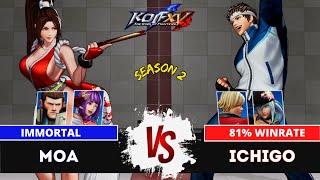 KOFXVMOA (Mai/Athena/Maxima) vs ICHIGO (Rock/Shingo/Isla)Ranked Match - 08/24