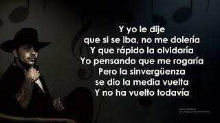 Christian Nodal - La Sinvergüenza ft. Banda MS (Letra/Lyrics)