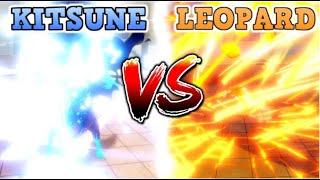 (NOT EVEN CLOSE) Kitsune Vs Leopard in Blox Fruits