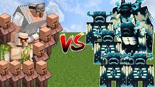 WARDENS vs VILLAGER ARMY | Minecraft Mob Battle