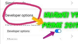 Enable Developer Option Huawei Y9 Prime 2019 | Hindi/Urdu How To Enable and Disable Developer Option