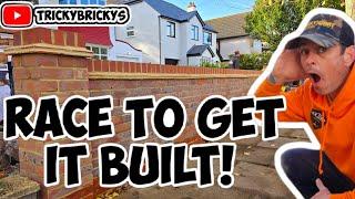 How to build a 9 inch garden wall #bricklaying #brickwork #learn