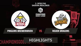 CHL: Pinguins Bremerhaven vs. Rouen Dragons - Hauptrunde  | Highlights