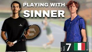 I Play Tennis With Jannik Sinner 