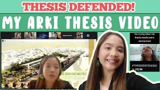 MY ARCHITECTURAL THESIS VIDEO PRESENTATION  (FULL VERSION) ║ARKI VLOG Ep.23 ║ Maxinarts