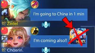 MY LAST MATCH BEFORE I PAUSE MLBB TO GO CHINA!(you will laugh at least one time)