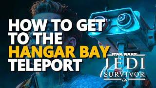 How to get to the Hangar Bay Teleport Puzzle Star Wars Jedi Survivor Nova Garon Walkthrough