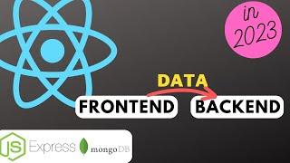 How to send data from frontend to backend in React JS in 2023 | Connect frontend and backend