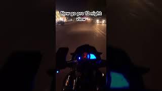 New go pro 12 testing night view #pulsarrs200ns #motovlogger #ns200bs6 #gopro