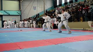 Disputa de fuku go campeoanto brasileiro CBKT 2013 Ricardo Buzzi e Wladimir Zanca kittei kata