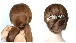 1 Minute EASY UPDO with ponytails    by Another Braid