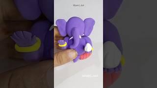 DIY Clay Ganpati Bappa idol  #shorts