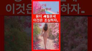 2024년 4월 용띠운세, 길운이 들어오지만 이것은 조심하자.