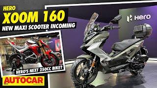 Hero Xoom 160 - New Maxi Scooter coming in 2024 | First Look | @autocarindia1