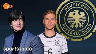 Joachim Löw und Joshua Kimmich sprechen auf DFB-Pressekonferenz | sportstudio – ZDF