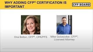 Completing the Accelerated Path for CFP® Certification