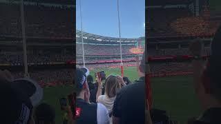 Collingwood vs Brisbane GF final siren reaction from crowd #shorts #afl #mcg