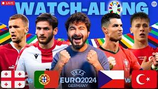 Georgia v Portugal | Czechia v Turkey | UEFA Euro 2024 | LIVE Reaction & Watchalong