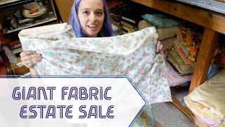 Amazing Estate Sale Full of Fabric!! | Shop Fabric with Me