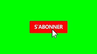 ABONNE TOI + BOUTON LIKE ANNIMATION fond vert POUR VOS VIDEO YOUTUBE