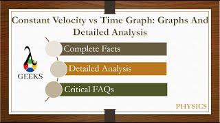Constant Velocity vs Time Graph: Graphs And Detailed Analysis