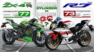 Kawasaki Ninja ZX-4RR vs Yamaha R7 ┃ More Cylinder or More CC ?