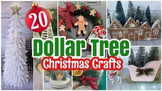 20 BEST Dollar Tree Christmas DIYs you Should Try!