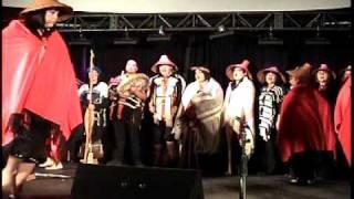 Sechelt Nation, coast salish culture based group performing the honour song.