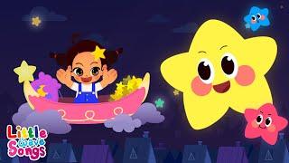 Twinkle Twinkle Little Star | Learn Colors | Nursery Rhymes For Kids | Little Wave Songs - Baby Coco